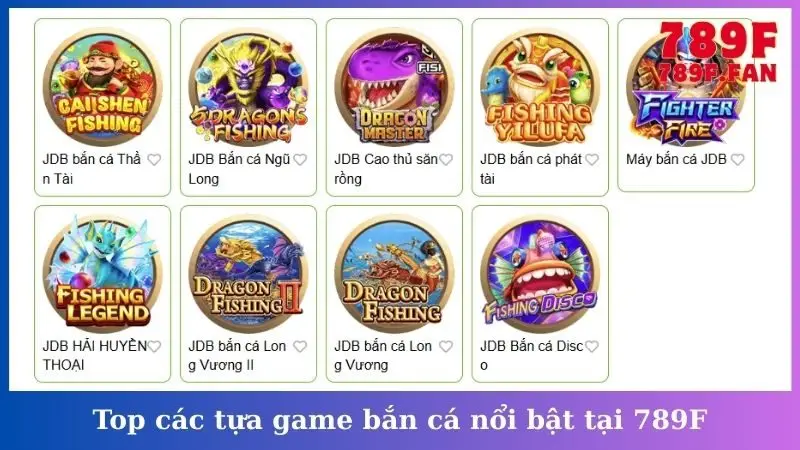 Top các tựa game bắn cá nổi bật tại 789F